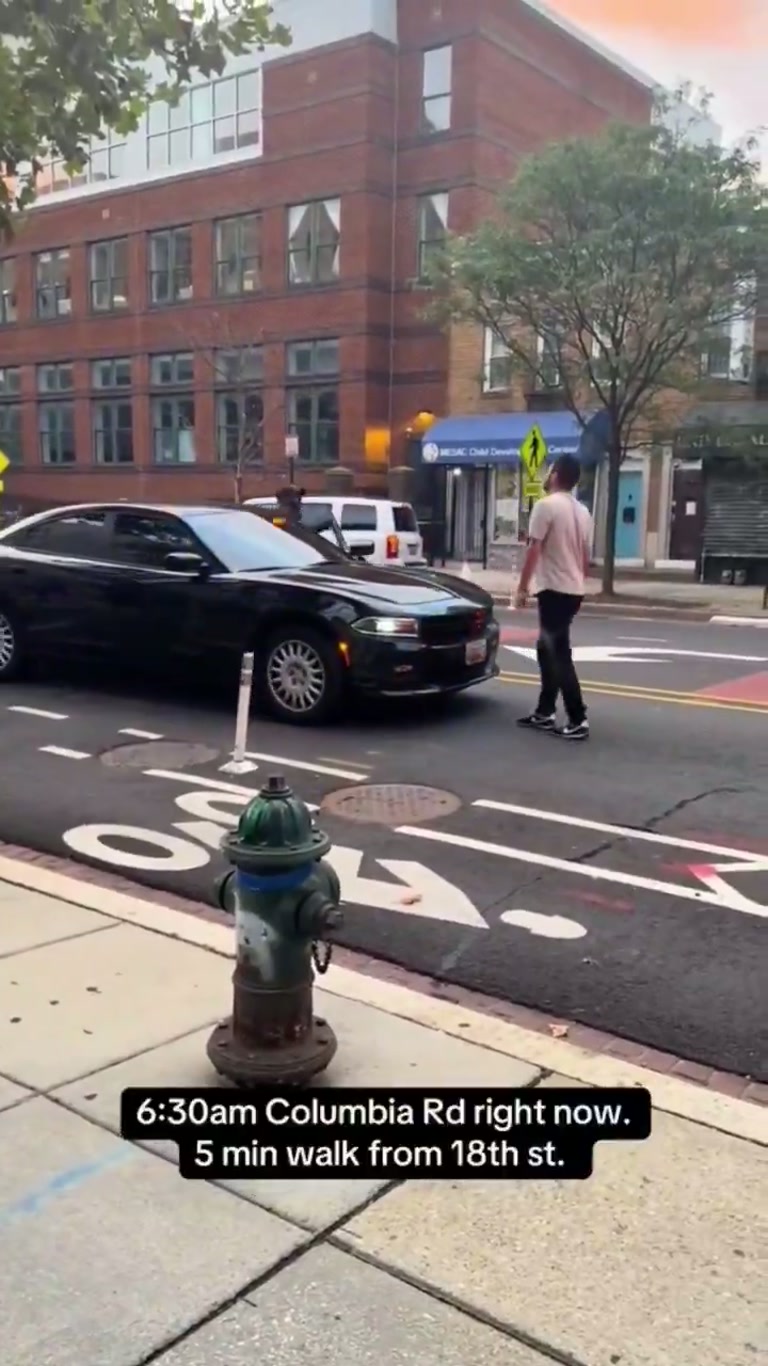 Washington D.C. Resident Blocks Federal Vehicles as Morning Tensions Boil Over